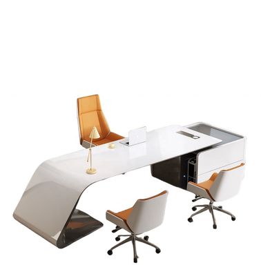 ISO9001/ISO14001 Πιστοποιημένο MDF Φαλακτικό Τραπεζαρίου Διοικητής Τραπέζι εργασίας Τραπέζι με συρτάρι