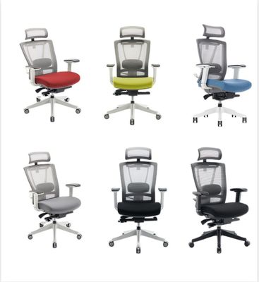 Σύγχρονη μπλε και μαύρη Executive Swivel Office Task Chair για εργονομικό σταθμό εργασίας