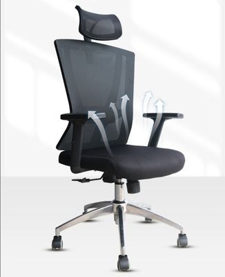 Ρυθμίσιμη κεφαλακή στήλη Mesh Chair Fabric Πολυλειτουργική Εργονομική High Back Boss Chair