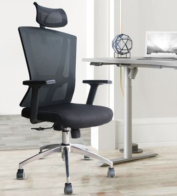 Ρυθμίσιμη κεφαλακή στήλη Mesh Chair Fabric Πολυλειτουργική Εργονομική High Back Boss Chair