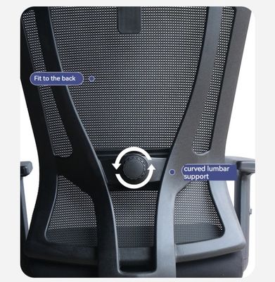 Ρυθμίσιμη κεφαλακή στήλη Mesh Chair Fabric Πολυλειτουργική Εργονομική High Back Boss Chair