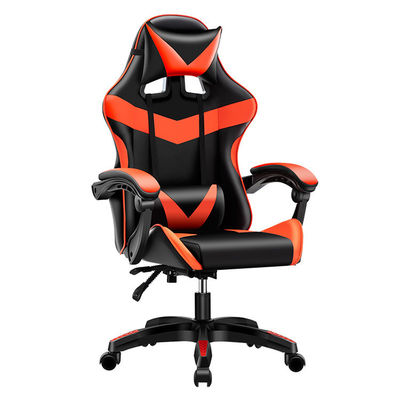 Gaslift BIFMA Passed Class 4 Chrome Gaslift PC Chair με στήριγμα κεφαλιού και οσφυϊκή στήριξη