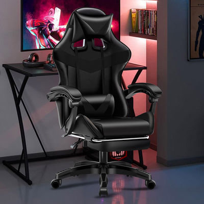 Gaslift BIFMA Passed Class 4 Chrome Gaslift PC Chair με στήριγμα κεφαλιού και οσφυϊκή στήριξη