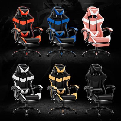 Gaslift BIFMA Passed Class 4 Chrome Gaslift PC Chair με στήριγμα κεφαλιού και οσφυϊκή στήριξη