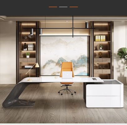 ISO9001/ISO14001 Πιστοποιημένο MDF Φαλακτικό Τραπεζαρίου Διοικητής Τραπέζι εργασίας Τραπέζι με συρτάρι