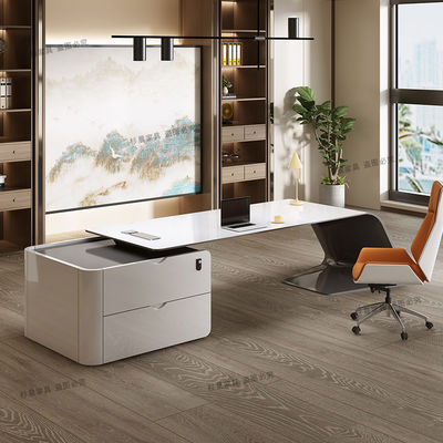 ISO9001/ISO14001 Πιστοποιημένο MDF Φαλακτικό Τραπεζαρίου Διοικητής Τραπέζι εργασίας Τραπέζι με συρτάρι