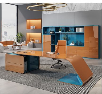 ISO9001/ISO14001 Πιστοποιημένο MDF Φαλακτικό Τραπεζαρίου Διοικητής Τραπέζι εργασίας Τραπέζι με συρτάρι