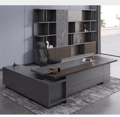 Πανεπιστήμιο MDF Luxury Executive Office Desk Set για εμπορικά έπιπλα CEO Office Table