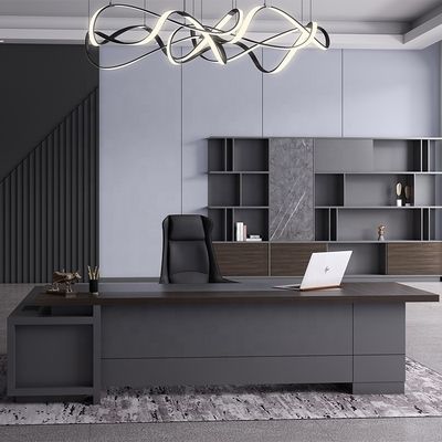 Πανεπιστήμιο MDF Luxury Executive Office Desk Set για εμπορικά έπιπλα CEO Office Table
