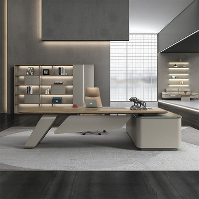 Τύπος Επιχειρήσεων Σύγχρονο Luxury Design Εκτελεστικό ξύλινο γραφείο Τραπέζι για Διευθύνοντα Σύμβουλο Γραφείο