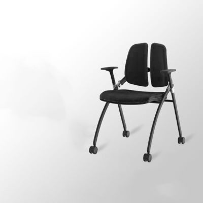 Προσαρμόσιμη σταθερή λαβή διπλής πλάτης αναδιπλούμενη καρέκλα συνεδριάσεων για εταιρικές εκδηλώσεις