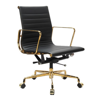 Διορθώσιμη ύψος Executive Office Chair με περιστρεφόμενους τροχούς και συνθετικό PU δέρμα