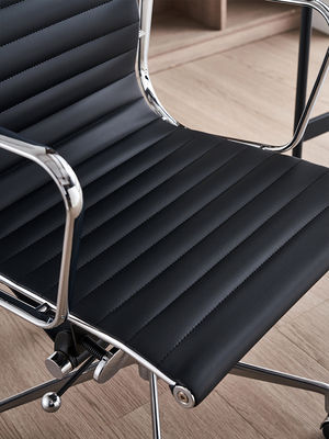 Διορθώσιμη ύψος Executive Office Chair με περιστρεφόμενους τροχούς και συνθετικό PU δέρμα
