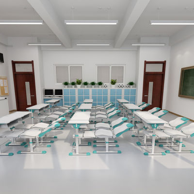 Σύγχρονο σχεδιασμό μελέτης αναδιπλούμενο ρυθμιζόμενο γραφείο και καρέκλα για την εκπαίδευση στο σπίτι στο σχολείο