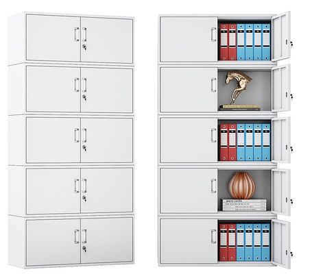 Σύγχρονη λευκή έπιπλα γραφείου ντουλάπι αρχειοθέτησης με πολλαπλά συρτάρια από χάλυβα αποθήκευση και κλειδαριά