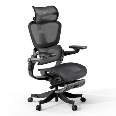 Προσαρμοσμένη καρέκλα γραφείου Boss Swivel με ρυθμιζόμενο υποστήριγμα ποδιών και υποστήριγμα χεριών από μέταλλο αλουμινίου